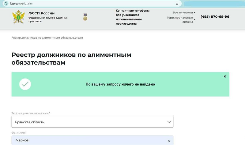 Общедоступный реестр алиментщиков запущен в России с воскресенья