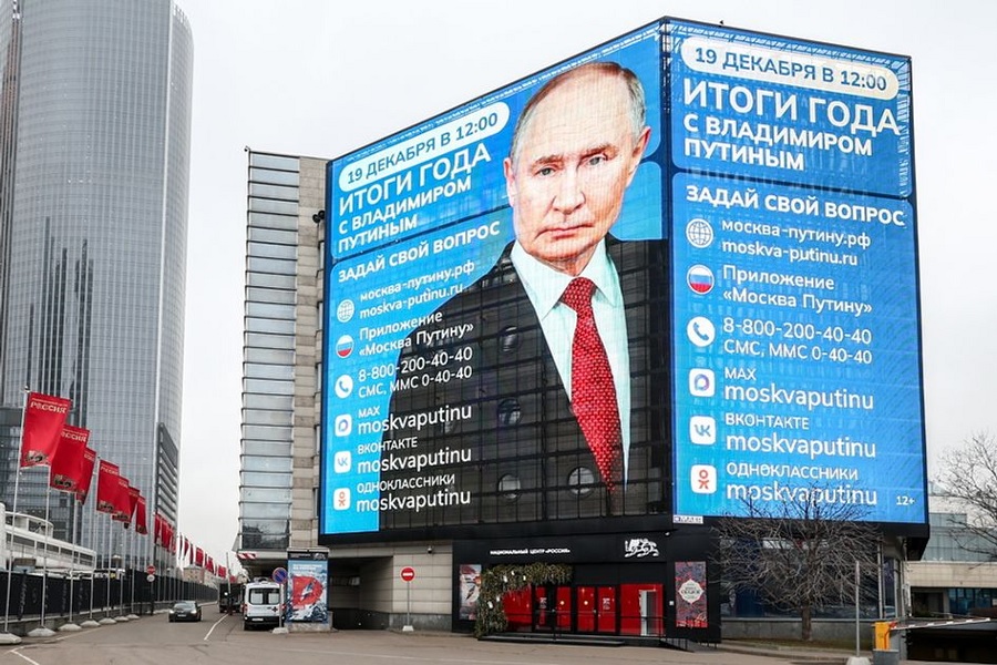 Количество обращений на прямую линию Владимира Путина уже превысило 550 тысяч