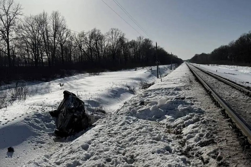 Легковушка заехала под поезд в Брянской области, двое погибших